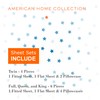 American Home Collection 6 Pieces Printed Bed Sheet Set Brushed