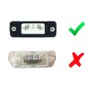 RZG 2x LED License Plate Light White Canbus for MB