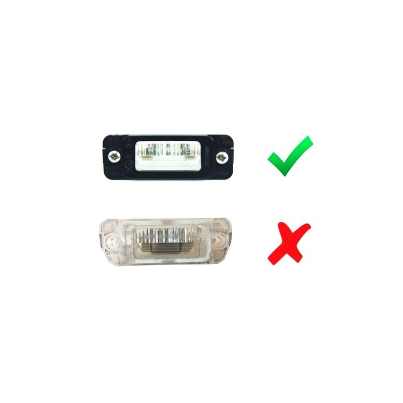 RZG 2x LED License Plate Light White Canbus for MB