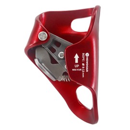 NewDoar Rock Climbing Chest Ascender Abdominal for Vertical Rope Climbing CE Certified Rope Clamp for 8~13MM Rope(Red)