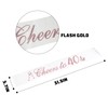 PYQWA Cheers to 40 Sash with Rose Gold Foil -