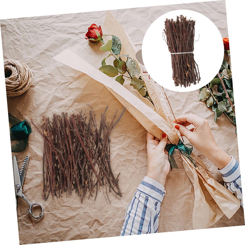 Beatifufu DIY Wood Sticks for Crafts Natural Log Branches Wooden