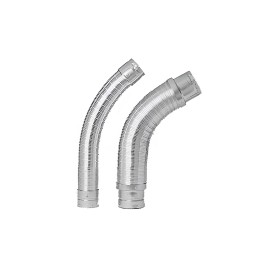 Metal-Fab 4"x48" Flexible B-Vent Connector | Single Wall Pipe Adapter HVAC Gas