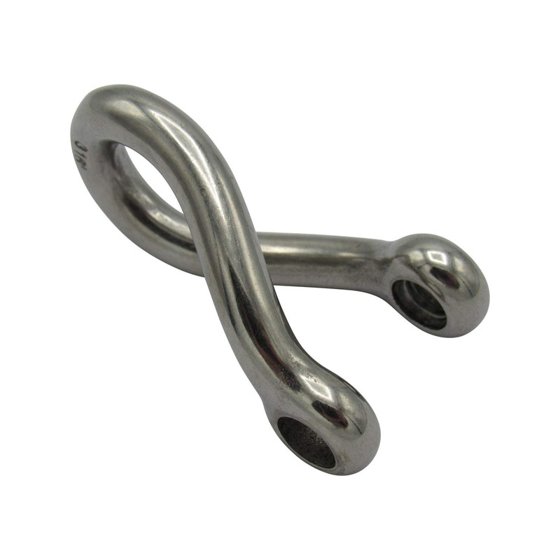 Stainless Steel Twisted D Shackle 12MM