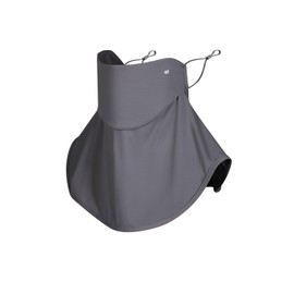 back under Sun Protection, Face Cover, Contact Cooling, Summer, UV Protection, Cooling, UV Opening, Face Guard, Summer, Sun Protection, Neck Cover, Women's, Men's, 1 x Dark Gray