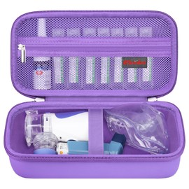 Elonbo Elonbo Carrying Case for Portable Handheld Inhaler Nebulizer Machine for Adults and Kids, Asthma Inhaler Travel Case, Handheld Mesh Atomizer Machine Holder, Inhaler Spacer Bag, Purple. (CASE ONLY)