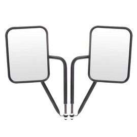 SCITOO UTV Exterior Mirrors Driver and Passenger Right and Left Side Fit for 1997-2017 For Jeep Wrangler JKU JK CJ YJ TJ Shake-proof Black Textured Replacement Side Mirrors