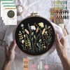 Embroidery Kit,4 Set Embroidery Kit for Beginners,Cross Stitch Kits,Beginner Embroidery