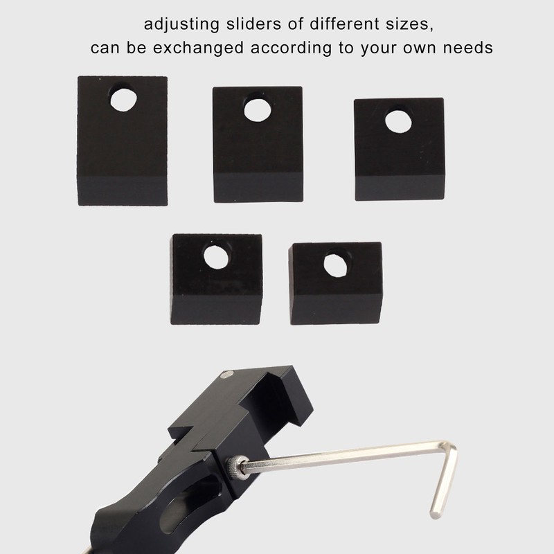 Archery Clicker Aluminium Alloy Recurve Bow Clicker with Adjusting Sliders