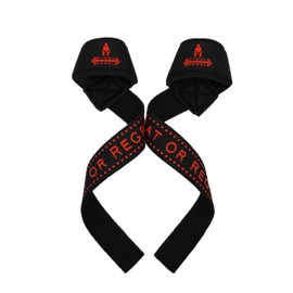 Steel Rebel - Gym Lifting Straps - Premium Cotton, Padded and Reinforced with Rubber for Firmer Grip - Perfect for Bodybuilding & Strength Training - Ideal Length 57 cm