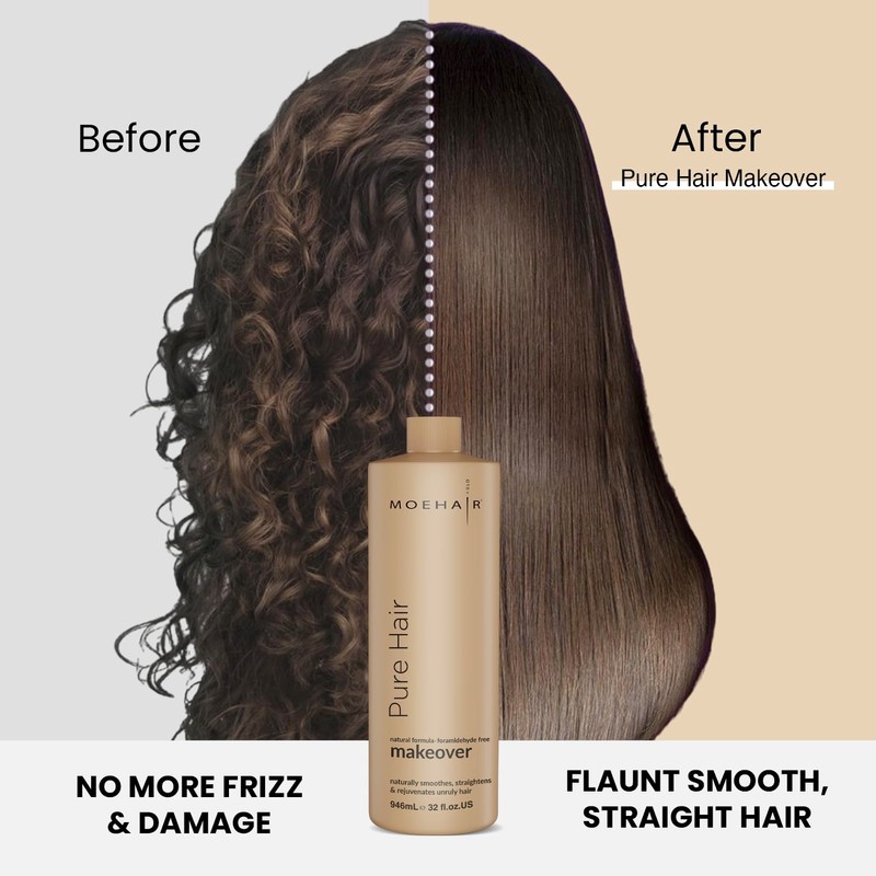 MOEHAIR Pure Hair Makeover (32 Fl. Oz) | Formaldehyde-Free Protein