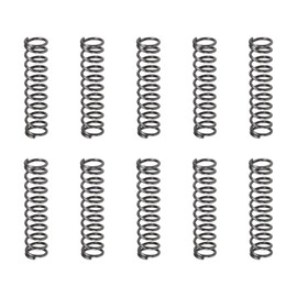 DTGN 1x8x35mm(DxODxL) Compression Spring - 10Pack - Good for Machinery - Spring Steel Extension Spring - Gray