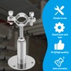 Kyuionty 2 Pcs Wall Mount Ceiling Mount Pipe Support, Stainless