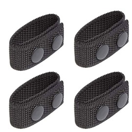 Wisebom 4 Pcs Duty Belt Keepers, Nylon Belt Loops Holder Retainer with Double Snap, Tactical Belt Keepers 0.98" Wx7.48 L Military Belt Accessories for Police Outdoor Sports