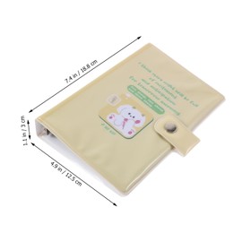 TEHAUX PVC Binder Cover for Planner and Scrapbook Cute Cartoon Design and Dirt-Resistant for Organizing Photos and Documents