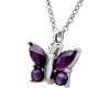 Bluesnow Diamante Butterfly Urn Keepsake Pendant Necklace, Stainless Steel Memorial