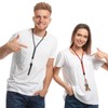 Chinco 16 Pcs Anti Lost Lanyard Set Include 2 Necklace