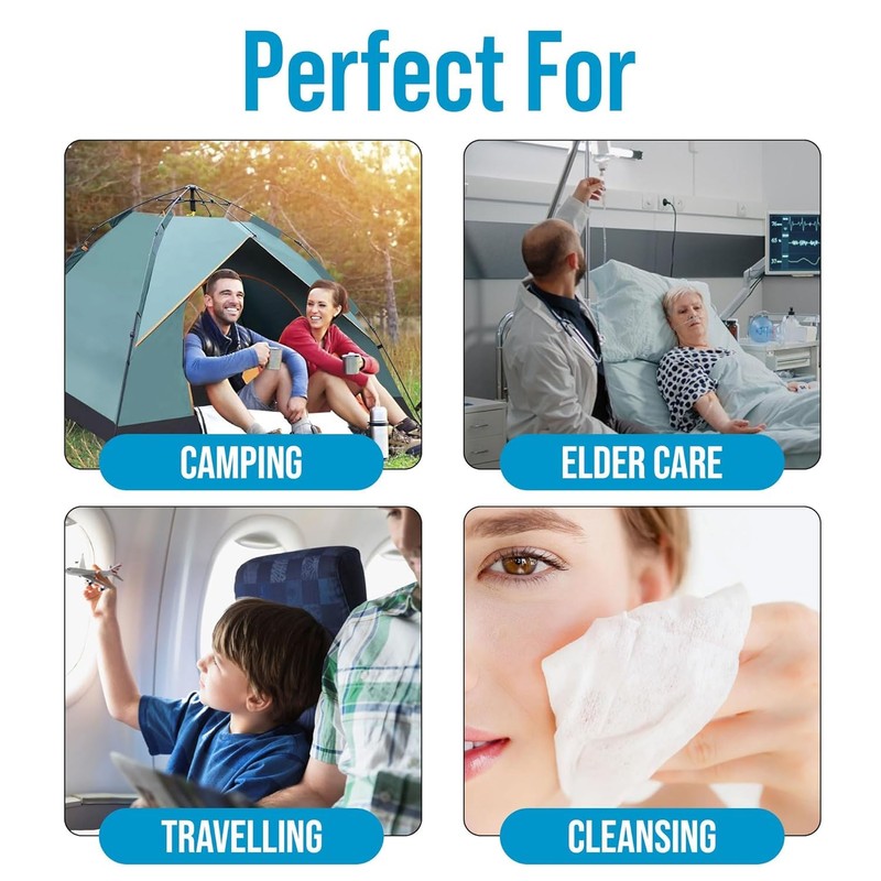 WARRIOR - WIN YOUR BATTLES- Waterless Hypoallergenic Cleaning Wipes Enriched