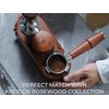 51mm Espresso Distributor Tool KNODOS Rosewood Coffee Distributor Stainless Steel