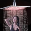 NeierThodore Polished Chrome Large 16 Inch LED Shower Head Solid