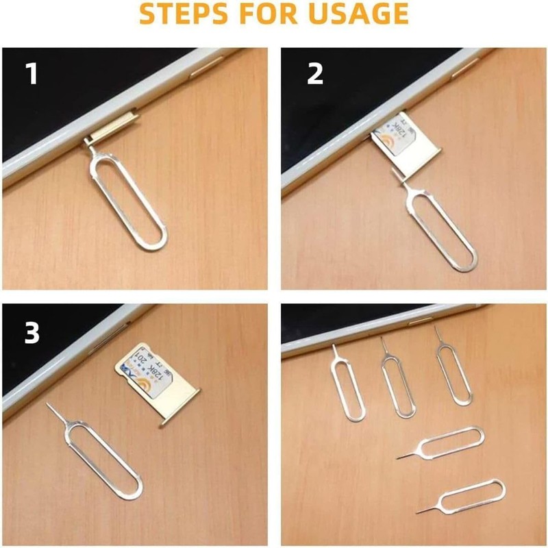 10 Pcs Sim Card Ejector Pin, Sim Card Tray Removal
