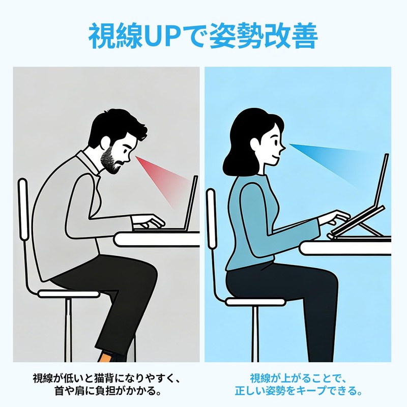 Laptop Stand, PC Stand, Foldable, ABS Material, Anti-slip, Lightweight, Easy