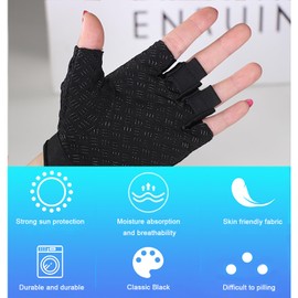 luoshaPUCY Fitness Gloves, Training Gloves for Men and Women, Breathable Sports Gloves, Non-Slip Sports Gloves for Weightlifting, Cycling, Bodybuilding, Strength Training (M, Black)