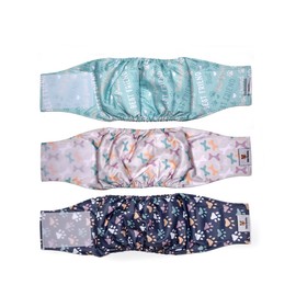 Baby Quokka Reusable Dog Diapers Male – Reusable Belly Band Dogs Small to XL, Washable Male Dog Wraps, Doggie Diapers, Incontinence Pet Underwear, Leakproof Cloth Wrap for Dogs (Medium, Best Friend)