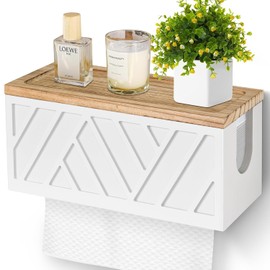 Dispensador de toallas de papel para montaje en pared, soporte para toallas de papel montado en la pared con tapa, madera maciza comercial C-Fold, Z-Fold, Trifold, dispensador soporte para toallas de