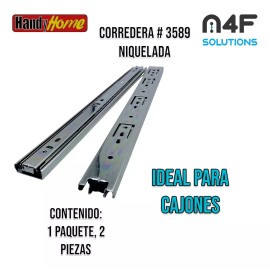 Handyhome Corredera Cajón Handy Home 40cm X 3.5cm 1 Paquete 2pz 3589