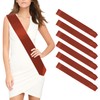 Sash 6pcs Blank Sash Red Ochre Satin Sashes Prom Queen