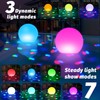 Floating Pool Lights, 6 Inch Light Up Pool Balls with