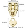 SDTC Tech Antique Cabinet Duckbilled Toggle Hasp Latch and Heart-Shaped