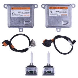 Prefer Warehouse 2PCS Xenon HID Headlight Ballast Control Units with Igniter + D3S Bulbs & HID Bulb Wire Kit, Compatible with 2015 - 2020 Blazer/Impala/Malibu/Suburban/Tahoe 20928264