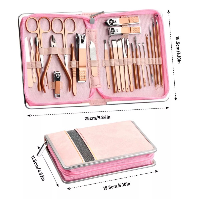 Dokpav 26 Pcs Manicura Y Pedicura Kit De Manicure Set