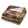 PaMeet Throw Blanket, Luxury Cozy Fleece Blanket, Warm Super Soft