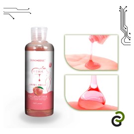 Lubricante Intimo De Sabores Greenclef A Base De Agua Corporal Sabor Y Aroma A Frutas Durazno 200 Ml
