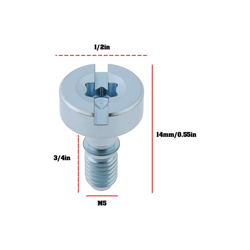 Briny River 7Pcs Chainsaw Top Shroud Cover Screw M5x14 Screw