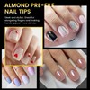 BORN PRETTY Nail Tips, 288 pcs, Ultra Thin, Clear, Sanding,