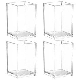 MAGICLULU Porta Pinceles Multifuncional Organizador De Escritorio Con Contenedor De Papelería Para Oficina Y Hogar 3.93X2.55X2.55In Gran Capacidad    