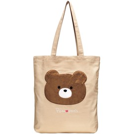 Skater ZCTB1-A Canvas Tote Bag Pompon's Bear