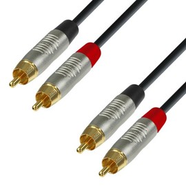 Adam Hall 4 Star Series 1.5m Rean 2x RCA Male to 2x RCA Male Audio Cable