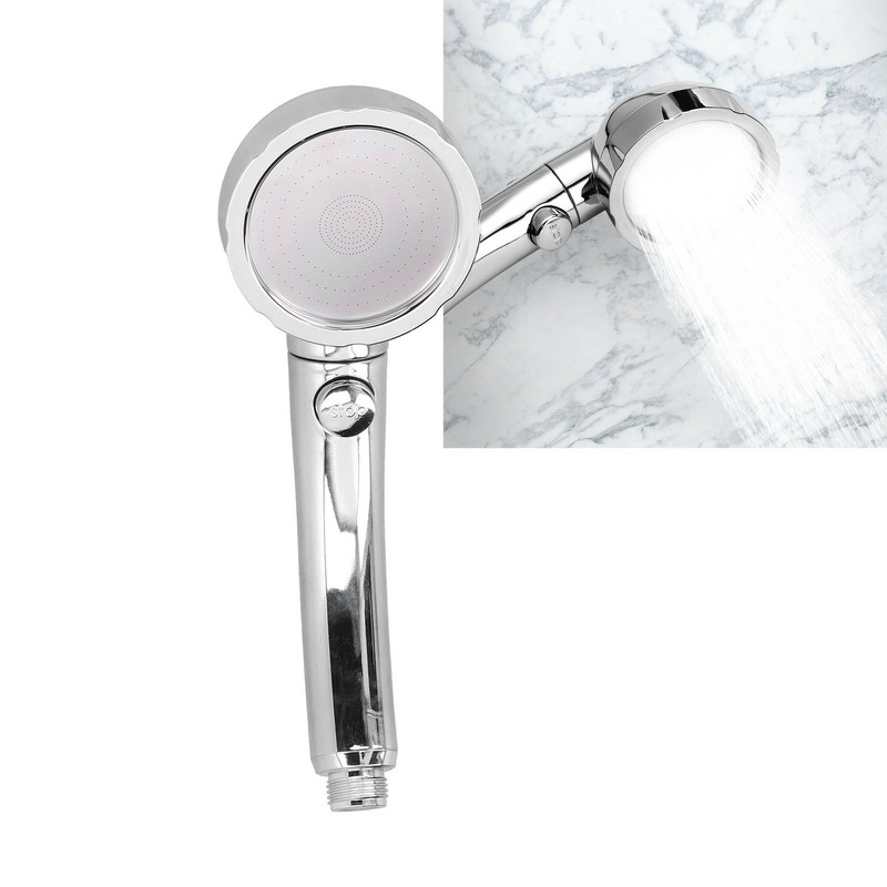 Shower Head Portable Handheld 360 Degree Rotating Three Modes Pressure