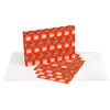 American Greetings Wrapping Paper Sheets with Gridlines, Leopard, Designed by