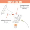 Maymom MyFit 13,15 mm Schilde klein; Kompatibel mit Medela-Brustpumpen-PersonalFit, Freestyle,