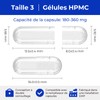 ATLEMISME Empty Vegan Capsules Size 3 - Vegan Capsules Empty