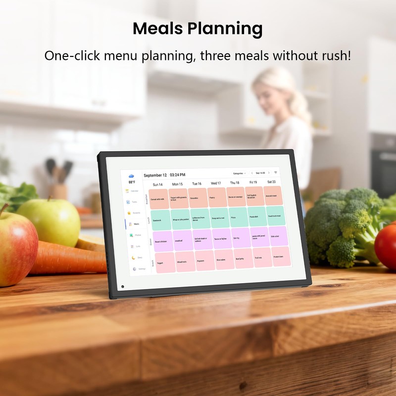 10.1" Digital Calendar, Person & Family Schedule Planning 1280P Full
