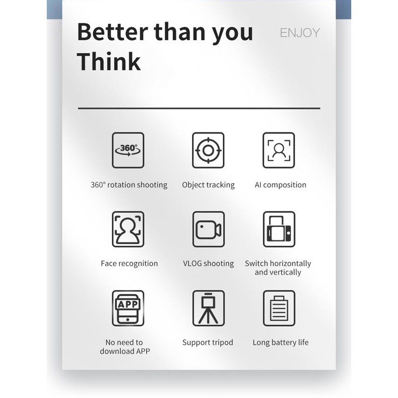 Smart Phone Holder with PTZ Camera for Calls and Videos,