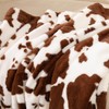 RYNGHIPY Cow Print Blanket for Sofa Couch Double Sided Flannel
