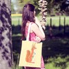 Mr. & Mrs. Panda Shopping Bag Squirrel Flower, yellow